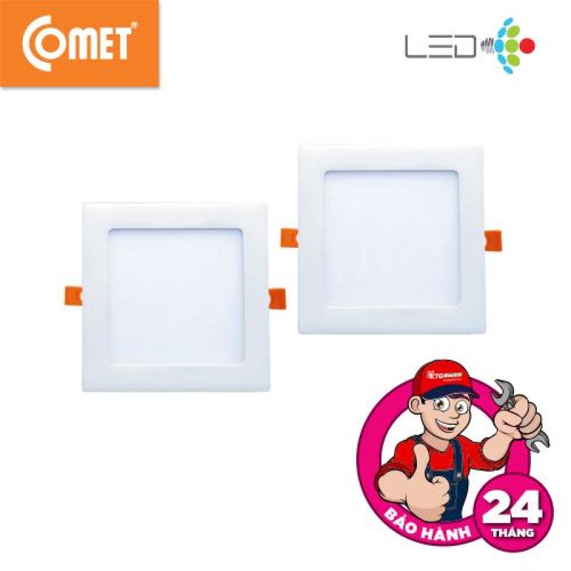Bộ 02 Đèn Led Siêu Mỏng Âm Trần Vuông Comet CP211S-9, công suất 9W