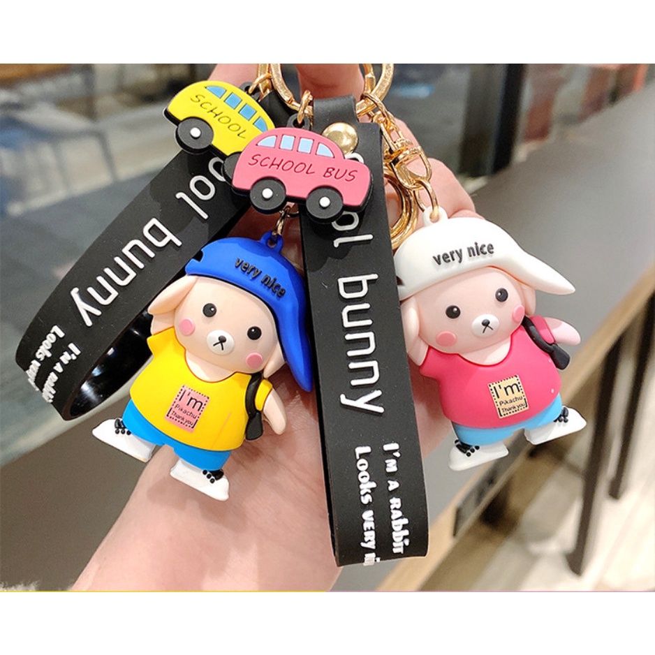 🔥[GIÁ SIÊU SỐC]🔥 Móc Khóa Thỏ Tai Dài Chất Lượng Tốt