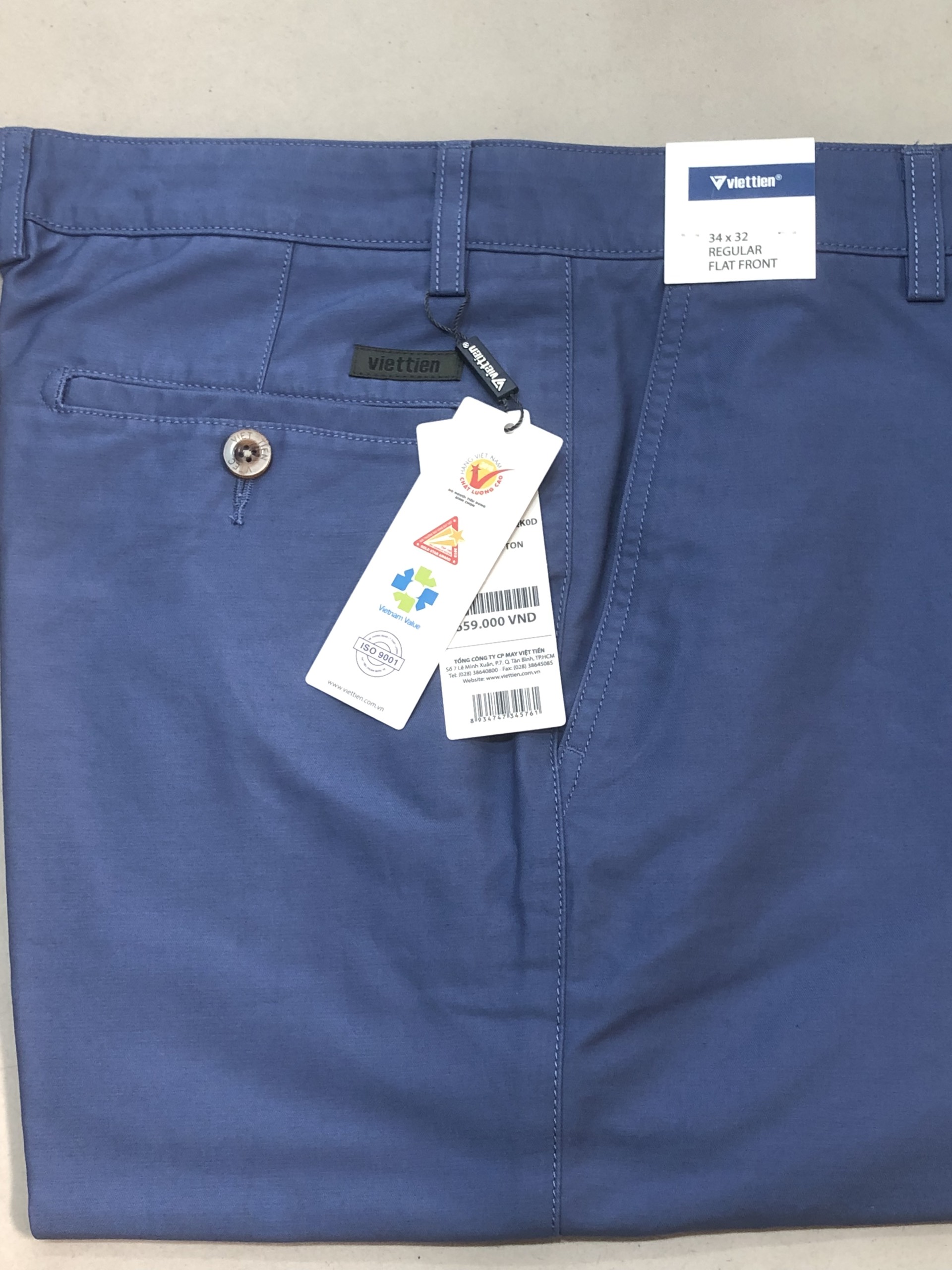 Quần kaki nam Việt Tiến không pli [1M6313]