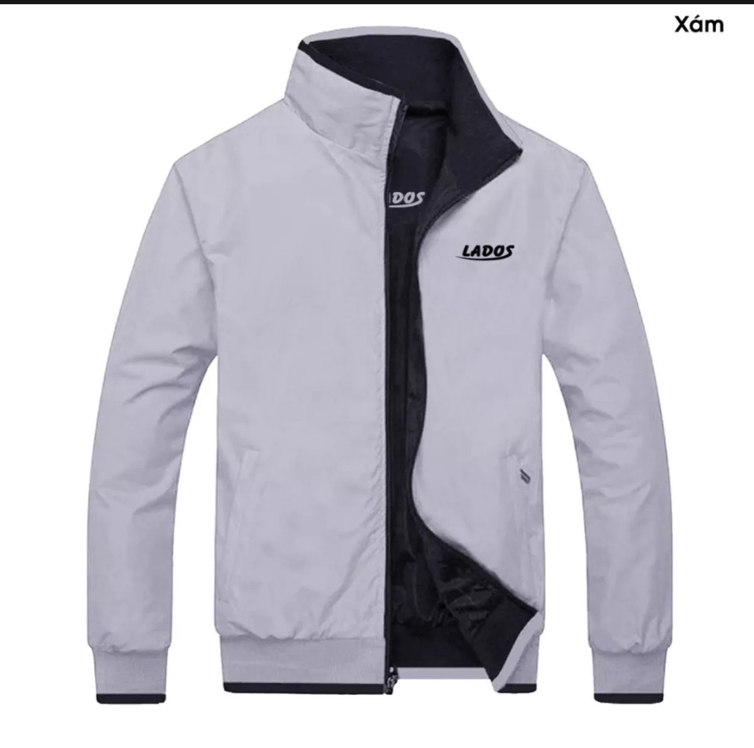 [HCM][MÀU MỚI] Áo khoác dù màu xám mặc được 2 mặt thêu logo hot trend phù hợp mọi lứa tuổi - M&M FASHION