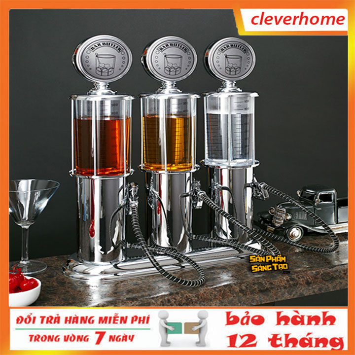 Bình châm tửu, Bình rót rượu cây xăng, bình đựng nước,đựng rượu, bình rót rượu trong suốt mở bia,máy bơm rượu rót rình chứa hình cây xăng. Bảo Hành Tại Shop. 9186ĐT