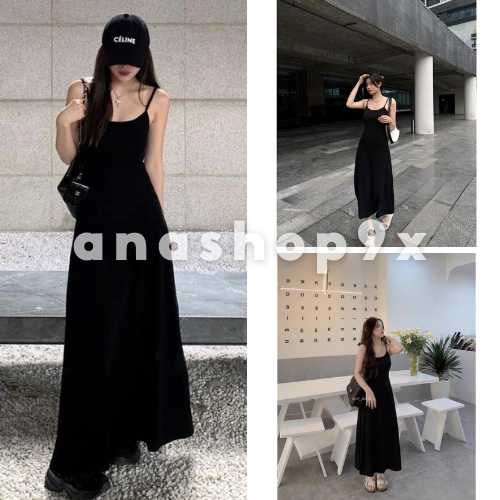 Đầm maxi nữ hai dây dáng dài ôm body Váy 2 dây dáng xoè siêu xinh phong cách nhẹ nhàng tiểu thư ANASHOP9X