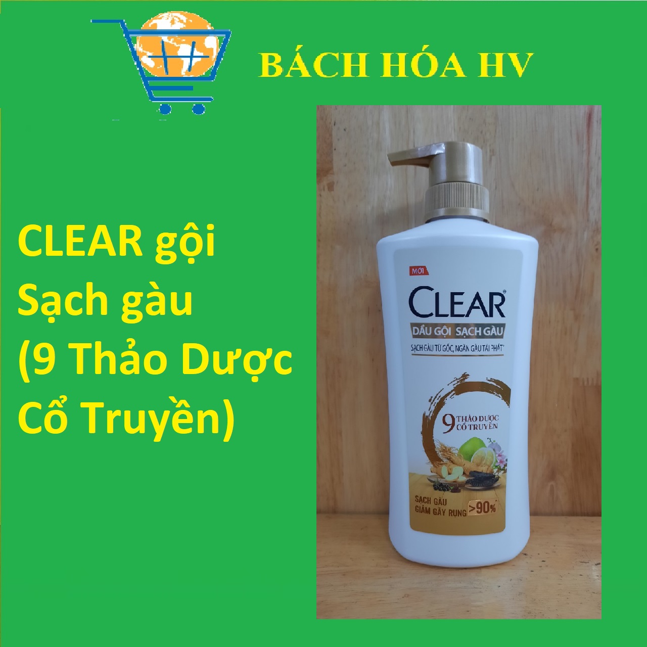 [HCM]Dầu gội Clear Thảo Dược 630g - BACH HÓA HV