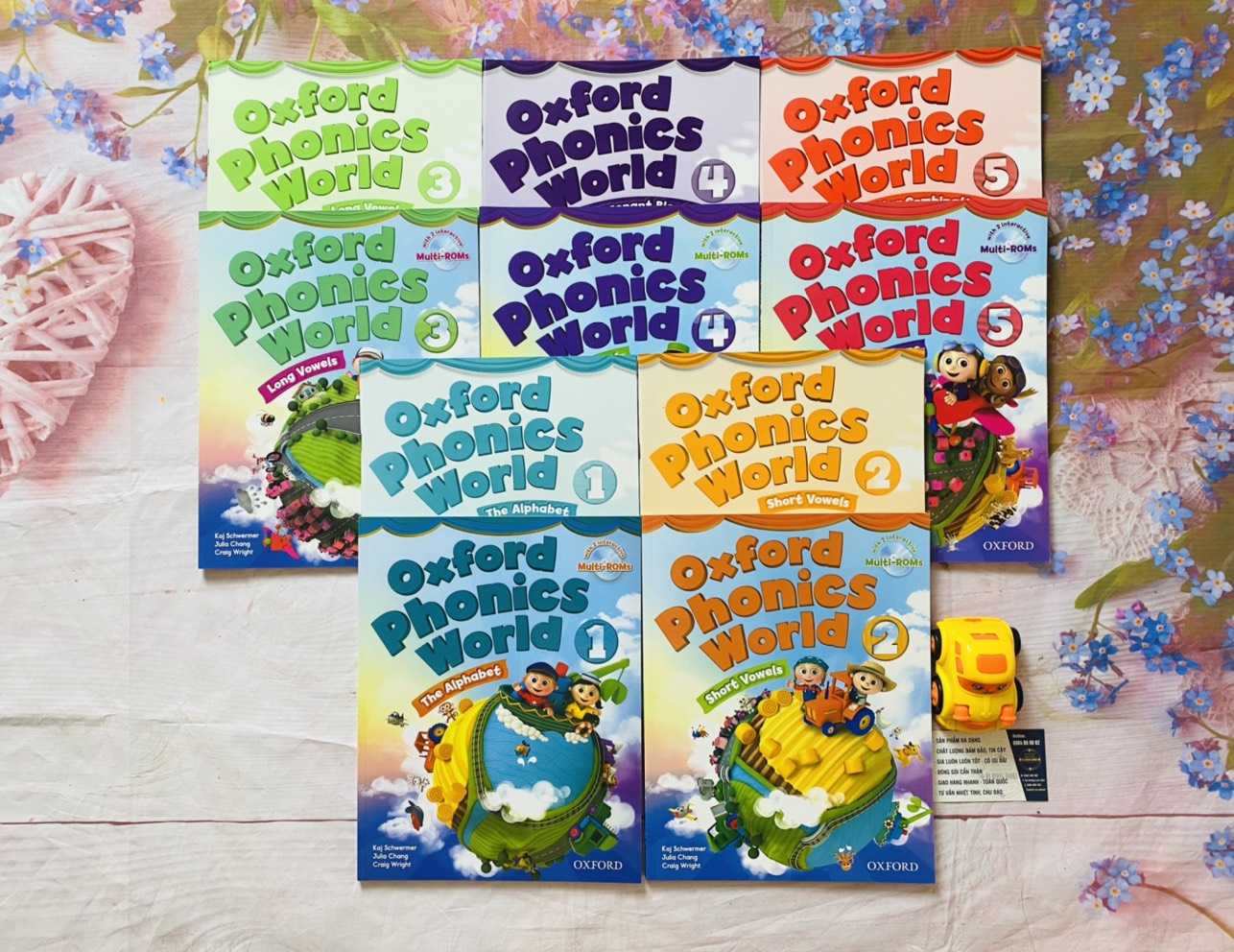 [Bán lẻ - Sách In Chất lượng cao] Oxford Phonics World (Level 1-5): 2 Books /Level