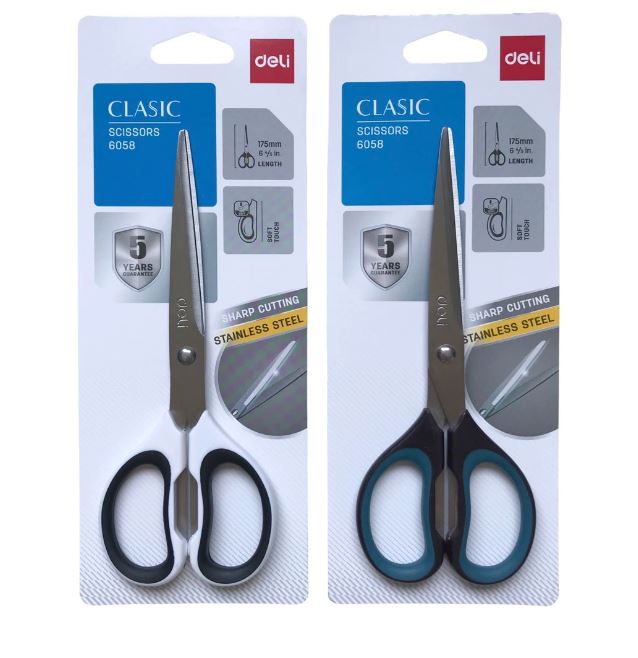 Kéo văn phòng 17,5cm deli 6058