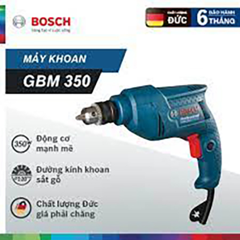 Máy khoan  10mm 350W Bosch GBM 350 RE