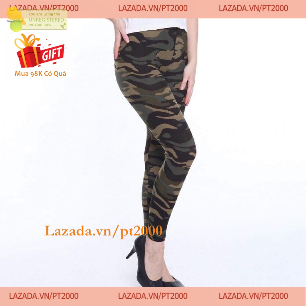Quần Legging thun Ôm Sành điệu kiểu Lính Mt592 Pt2000
