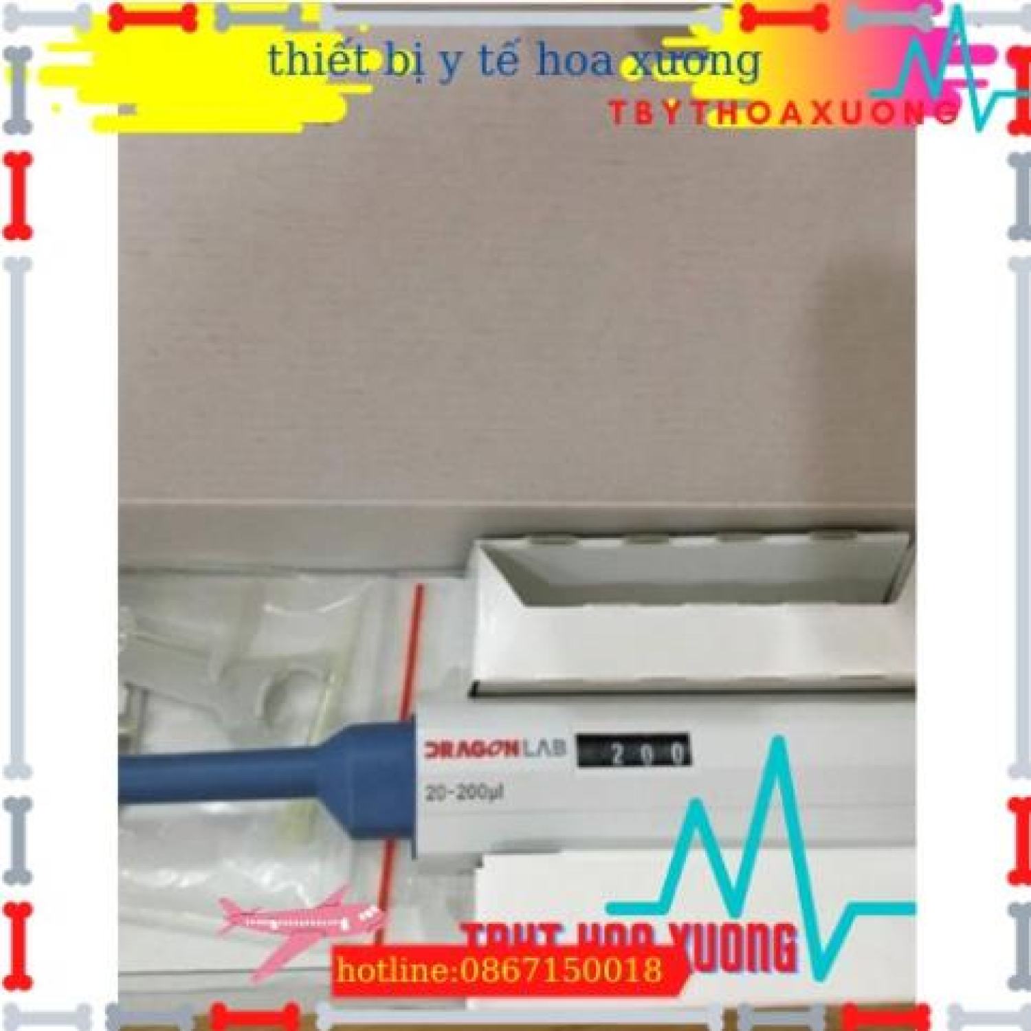 Micropipette pipet tự động dragon lab các dải từ 0.5 - 5000μl