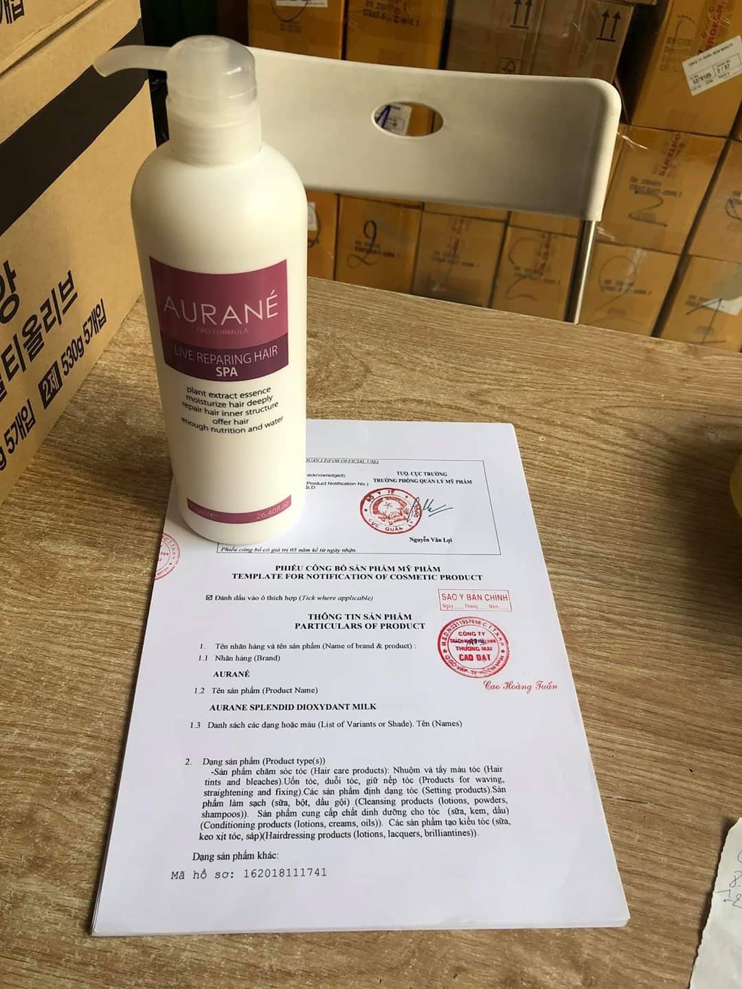 DẦU NGÂM TÓC AURANE SPA PHỤC HỒI LÀM MƯỢT TÓC 750ML