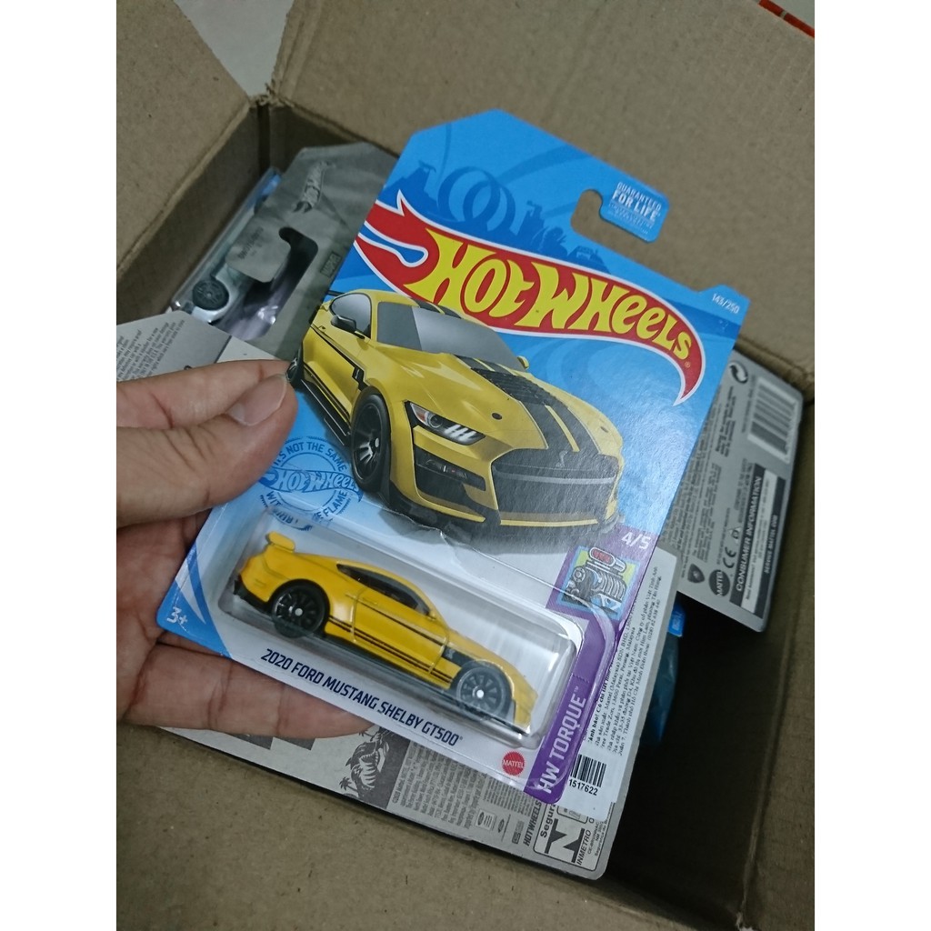 Xe Hotwheels 2020 Ford Mustang Shelby Gt500 (Màu Vàng)