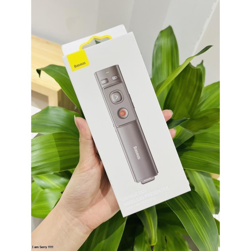 Bút Laser trình chiếu Baseus Orange Dot Wireless Presenter cho Laptop/ Macbook