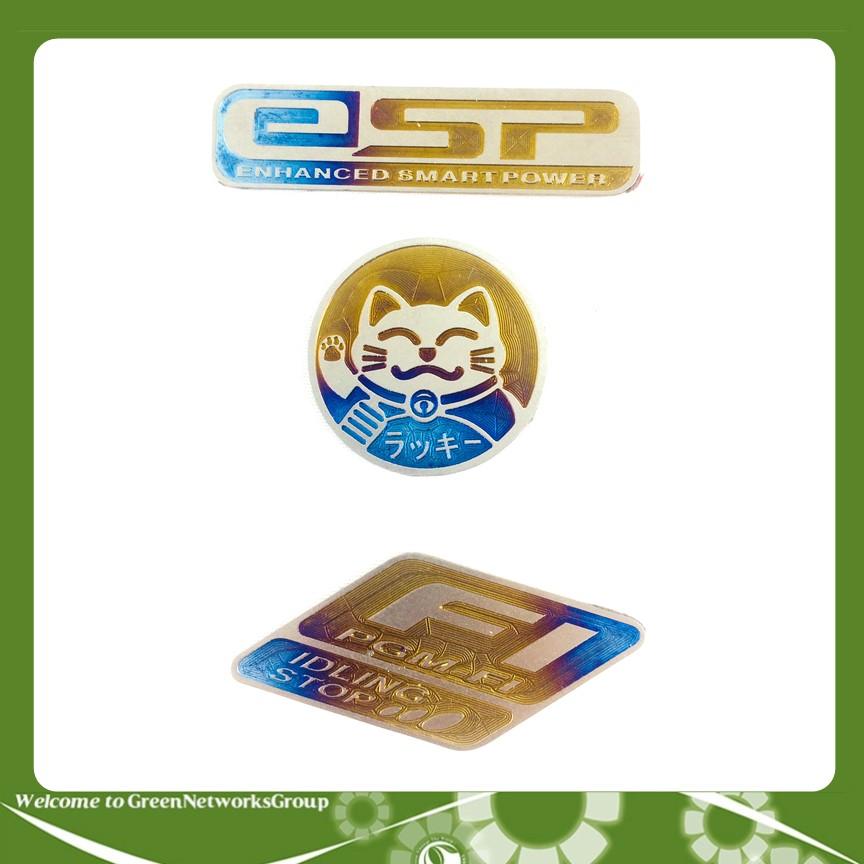 Tem dán titan xe logo FI trang trí xe máy GreenNetworks