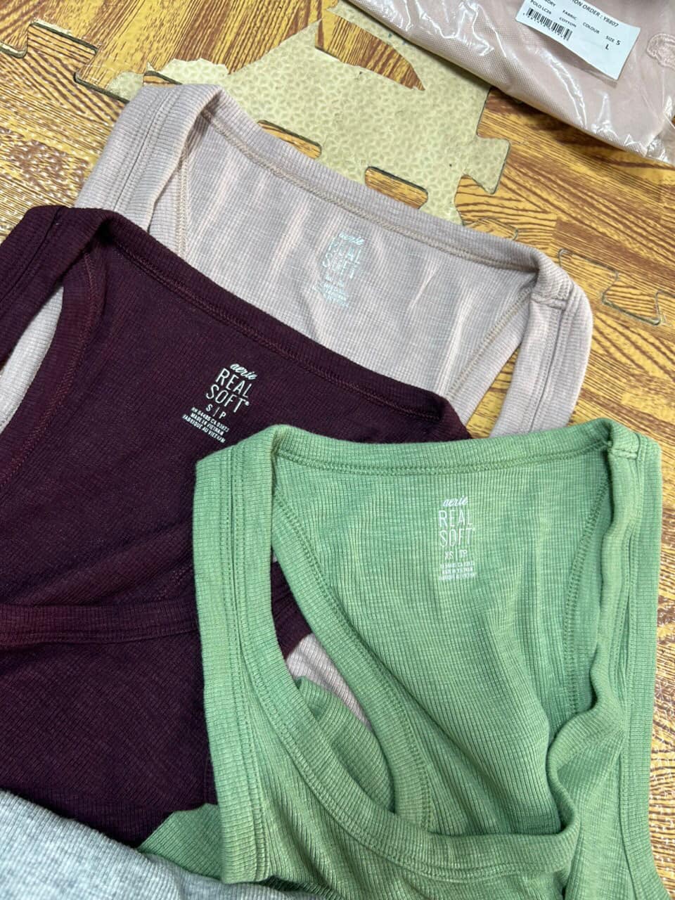 Áo ba lỗ hiệu Aerie Real Soft hàng xuất xịn vải mềm mát co giãn