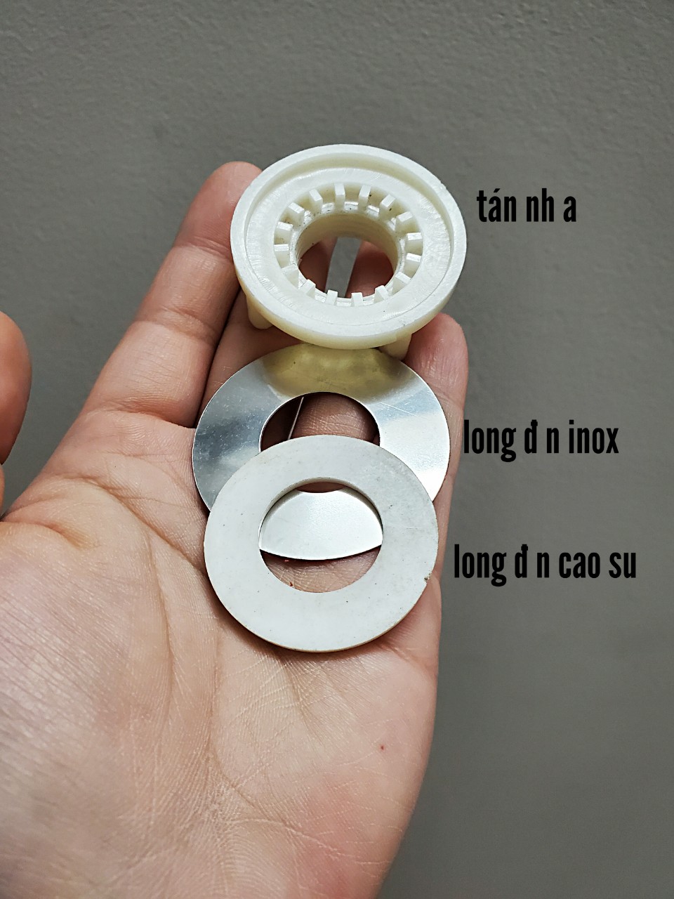 Tán nhựa, long đền cho vòi rửa chén bát lạnh, vòi lavabo/vòi rửa mặt lạnh