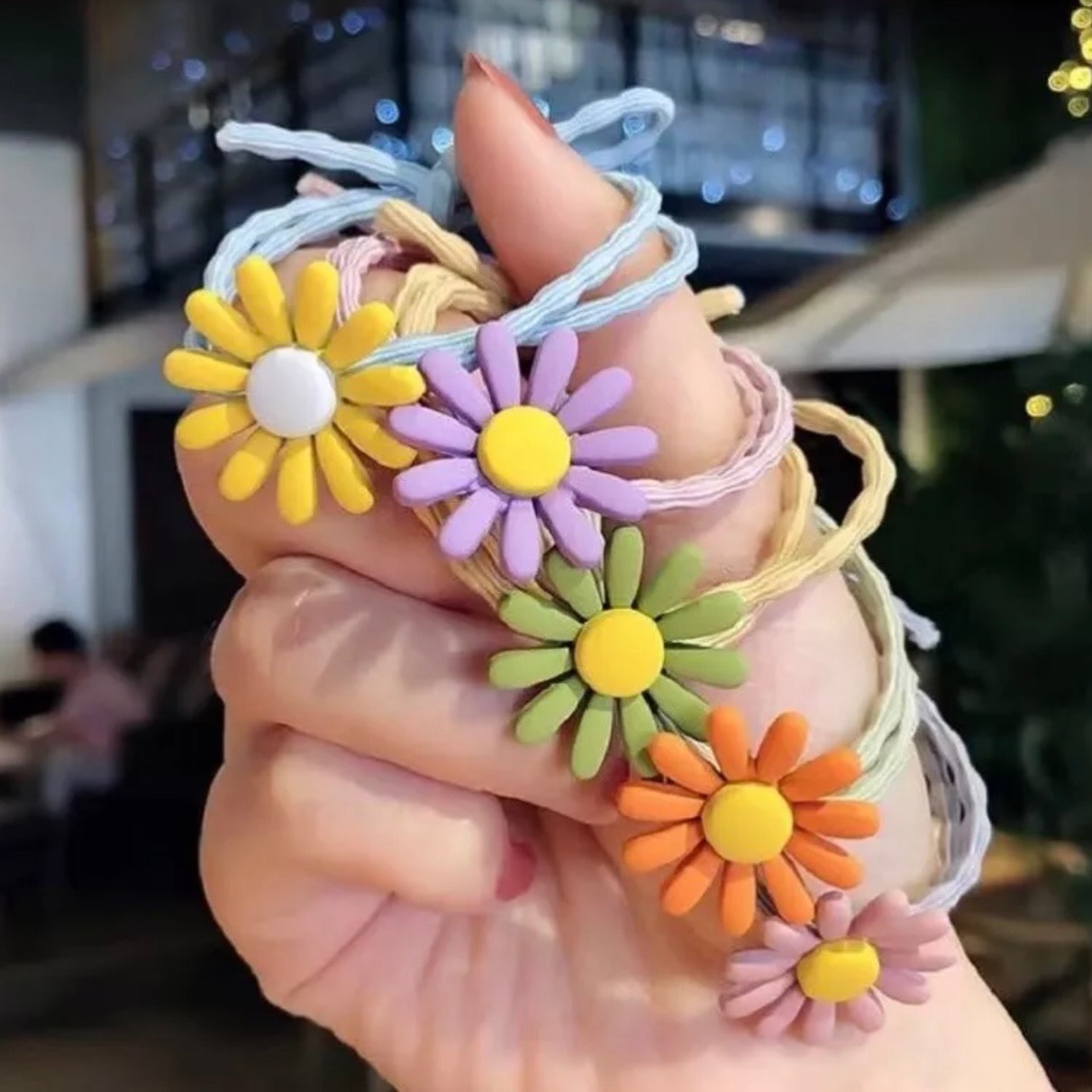 Combo 10k/3c Dây Cột Tóc Hoa Cúc Xinh Xắn