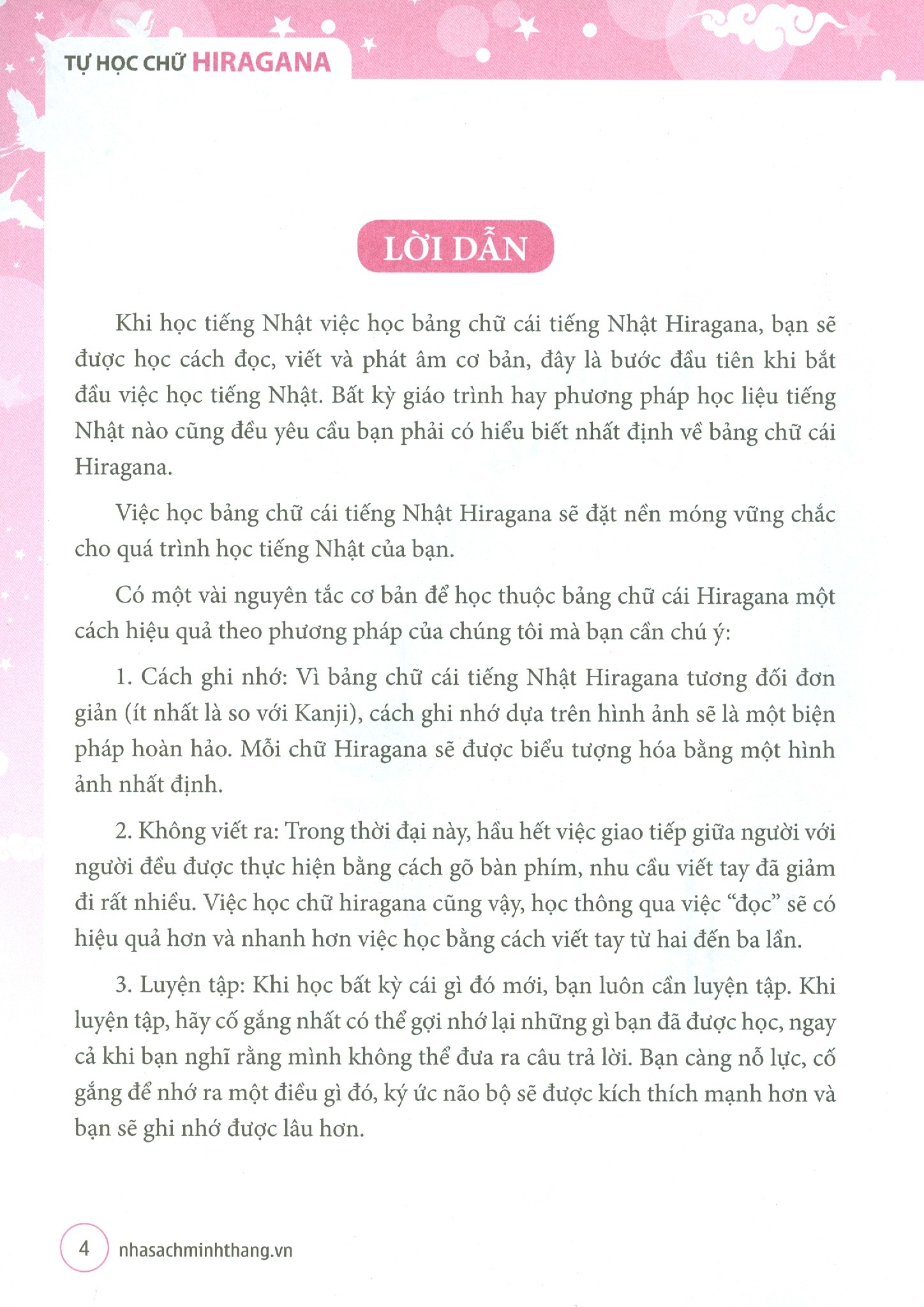 Tự Học Chữ Hiragana - Nihongo Kyoukasho