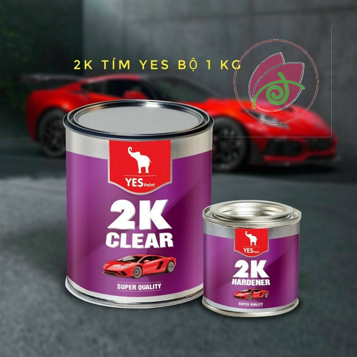 Sơn bóng 2k Yes BÓNG TRONG, BÓNG MỜ bô 1kg - Không ngả vàng, siêu cứng, siêu bóng