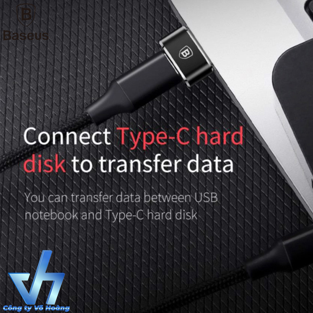 Đầu chuyển USB Type A sang USB Type C tốc độ cao Baseus LV119