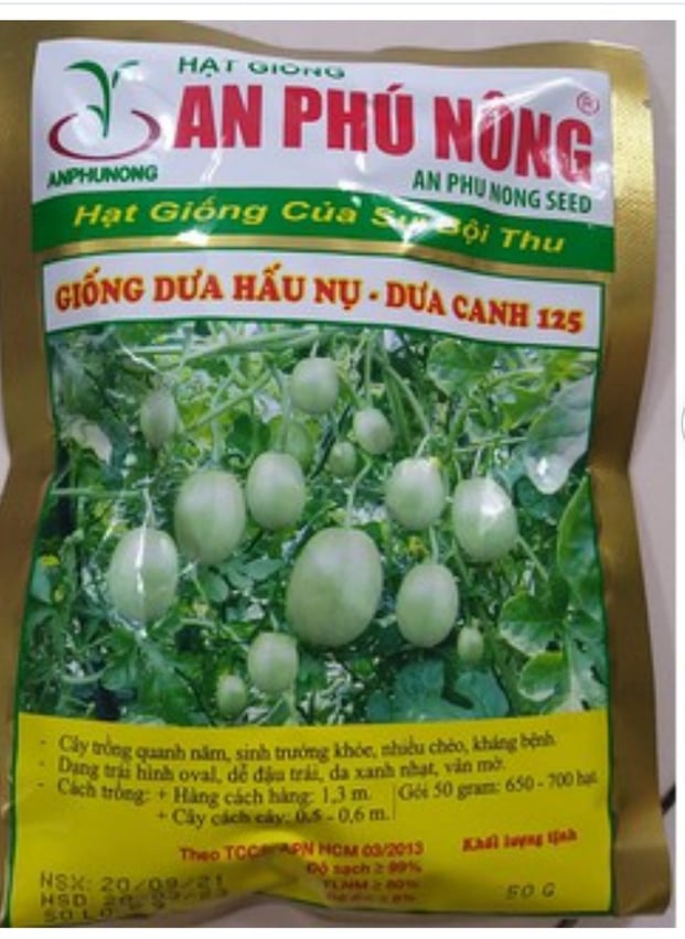 Hạt Giống Dưa Hấu Nụ - Dưa Canh 125 (Gói 50G)