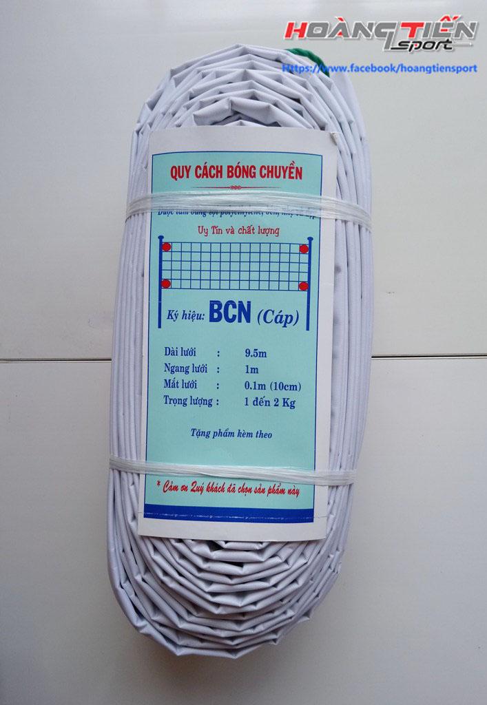Lưới Bóng Chuyền Cáp Thép Sợi Cước BCN