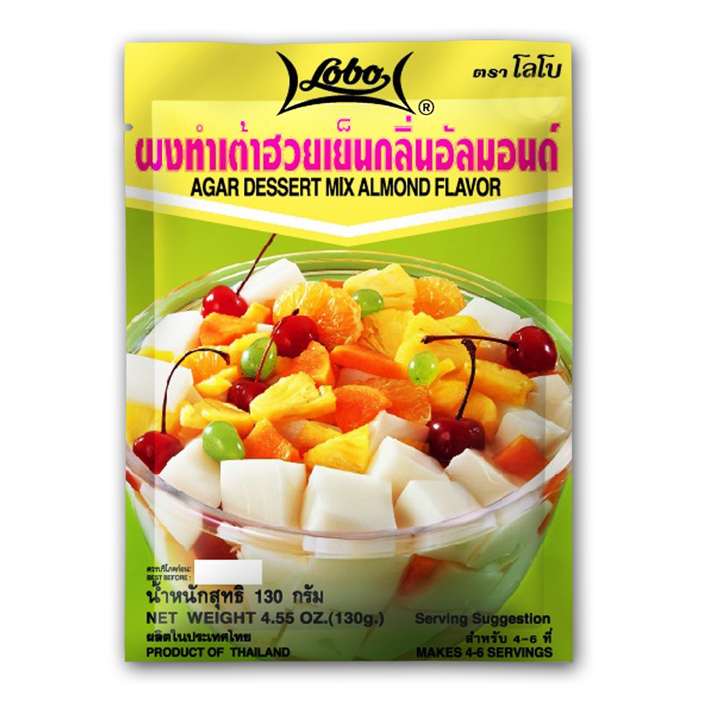 Combo 10 gói bột rau câu hạnh nhân LOBO