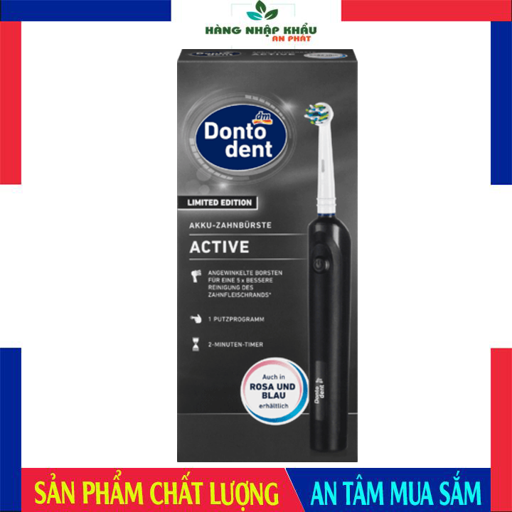 Bàn Chải Đánh Răng Điện Dontodent Limited Edition (màu đen)