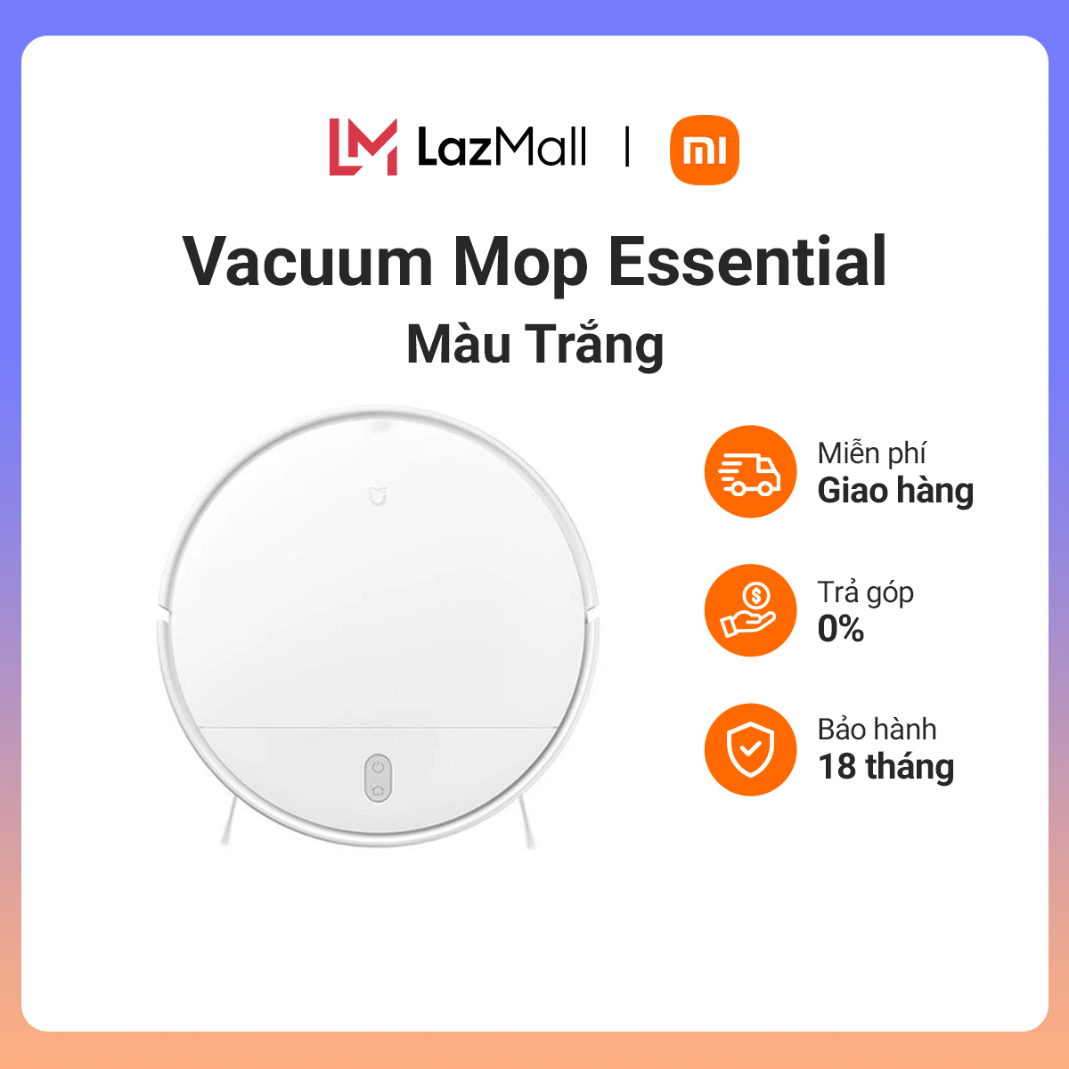 Máy Hút Bụi Xiaomi Mi Robot Vacuum-Mop Essential SKV4136GL – Hàng Chính Hãng