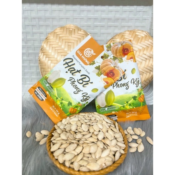 Hạt Bí Rang Tay Thơm Ngon - Túi 500G hạt to