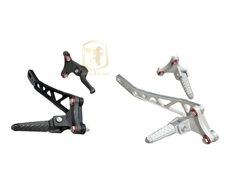 Gác chân malay V2 + bát cheo pô cnc lắp đặc ex150 135 và ex155 có tặng kèm ốc Takegawa