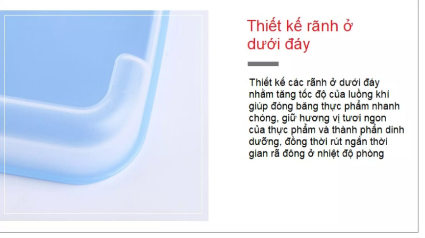 Hộp trữ đông dẹt 650ml Tupperware (set 4 hộp)