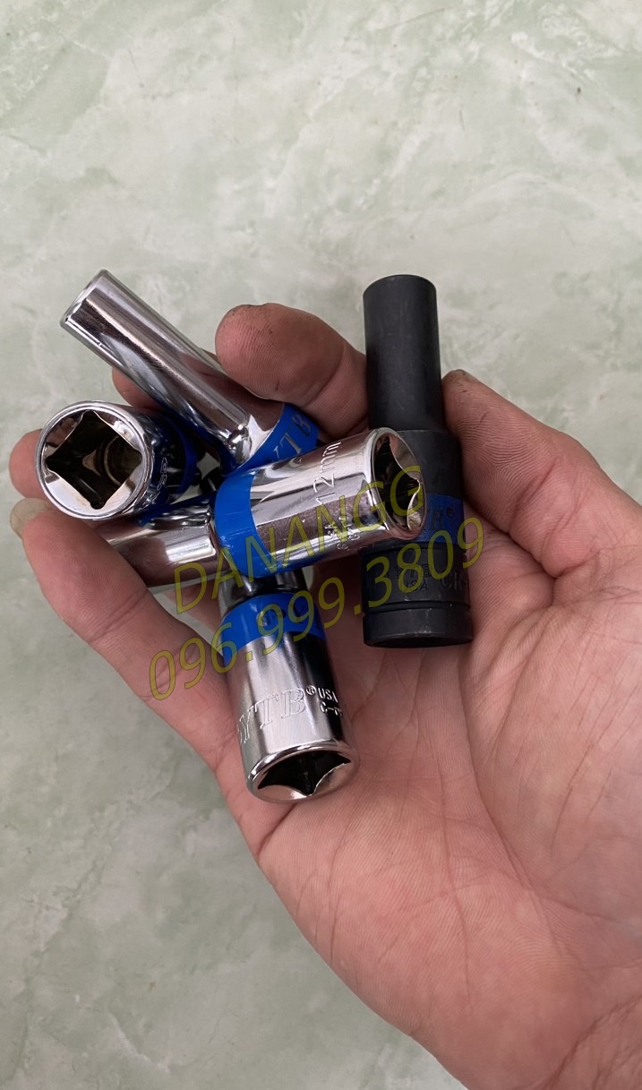 Bộ 5 đầu tuýp 8-14 Đài loan loại 1p2