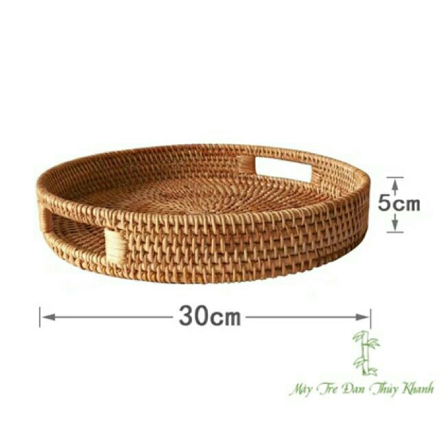Khay mây guột tròn D30cm (0978945425)
