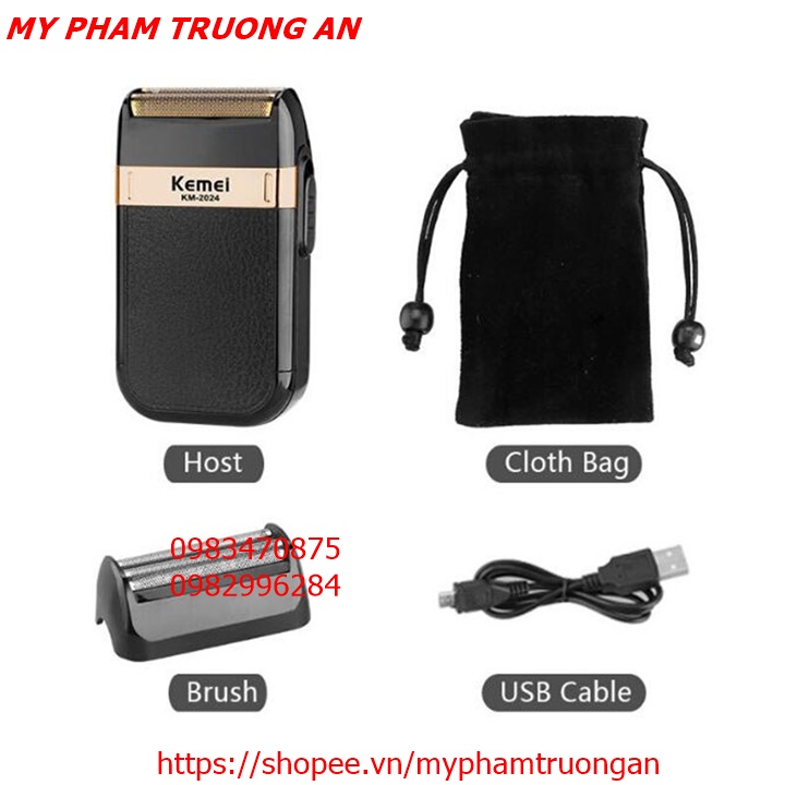 Kemei KM-2026 Rechargeable Cordless Razor For Men