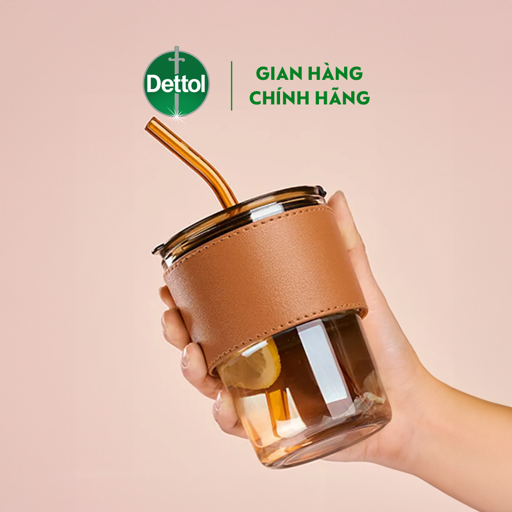 [Quà tặng không bán] Ly thủy tinh bọc da