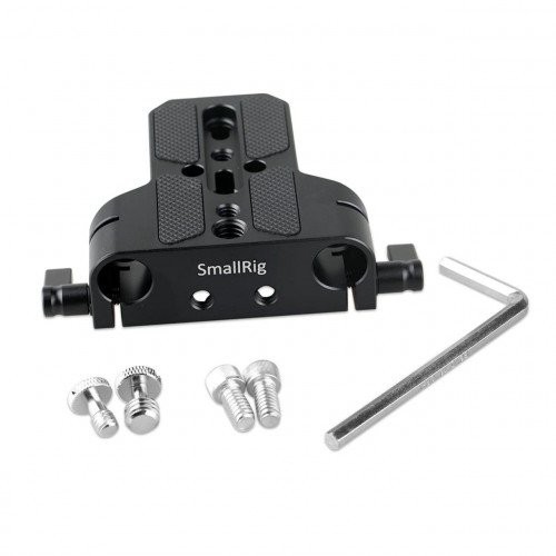 SmallRig Baseplate with Dual 15mm Rod Clamp – 1674