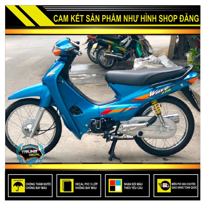Tem rời wave thái 110 2002 xanh ngọc
