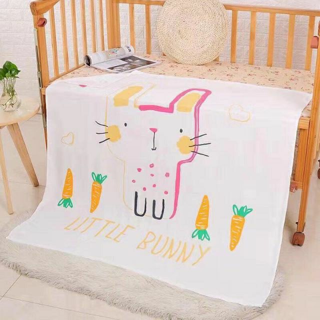 Chăn lụa cotton cao cấp , chăn đắp siêu mềm mịn thoáng mát cho bé