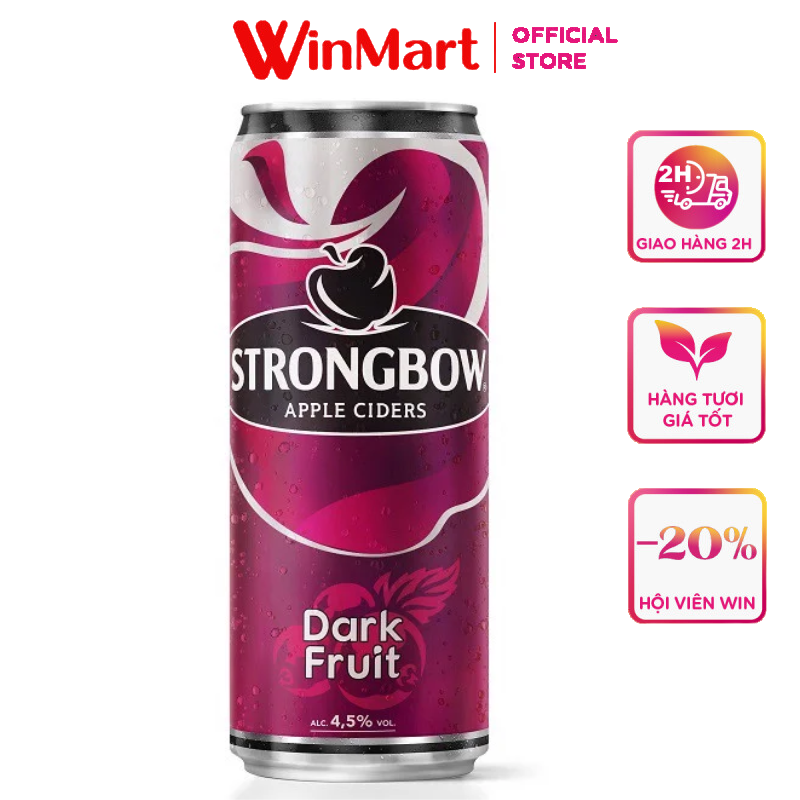 - Nước táo lên men Strongbow Apple Ciders Dark Fruit 330ml