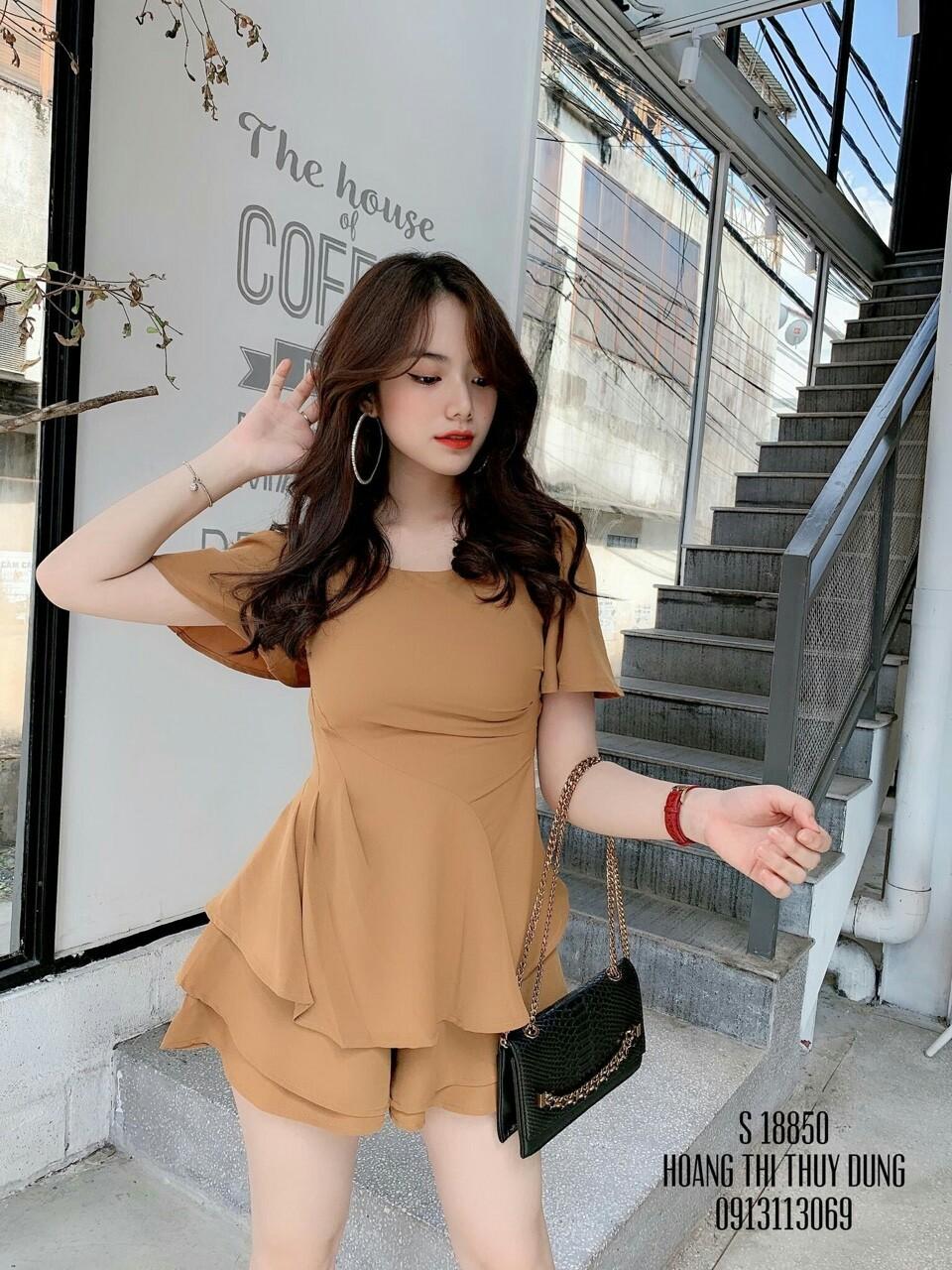 [HCM]Set Jum Nữ Nơ thắt eo- TH