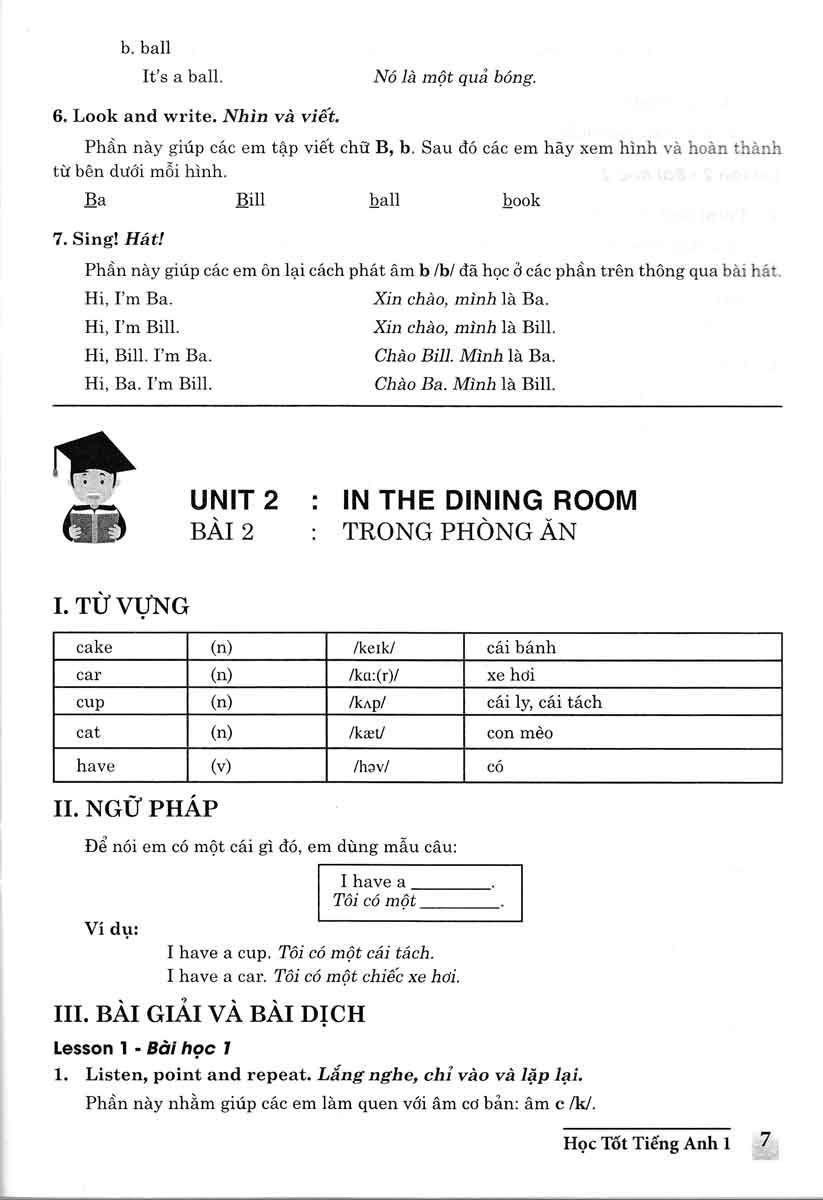 [HCM]Học Tốt Tiếng Anh Lớp 1 (Theo Chương Trình Tiểu Học Mới)
