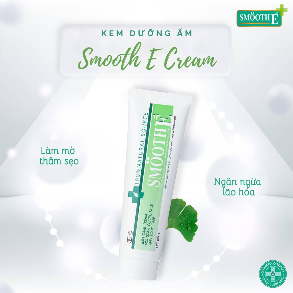 Smooth E - Kem Dưỡng Ẩm Mờ Thâm Mụn Cream 100% Natural - Source