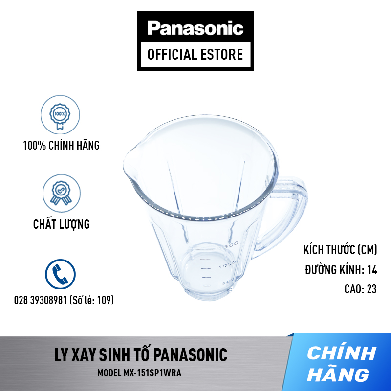 Ly xay Máy xay sinh tố Panasonic MX-151SG1WRA MX-151SG1WSG MX-GX1561WRA - Cối xay sinh tố Panasonic MX-151SP1