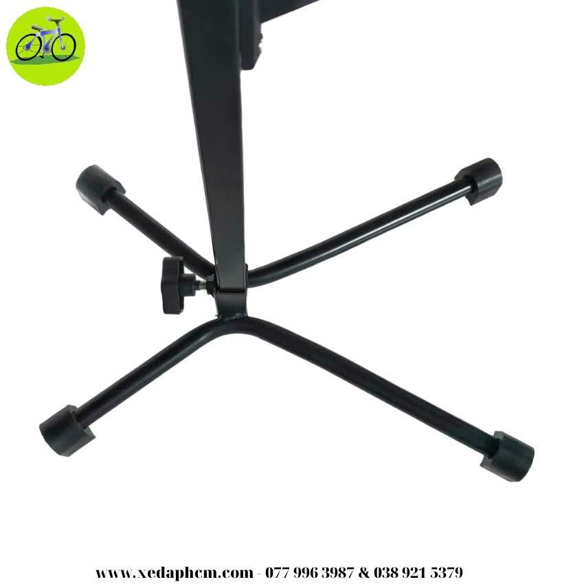 Chân chống đỡ xe đạp móc 1 bên bát liền thanh vuông