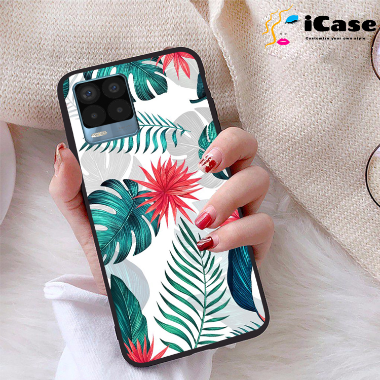 Ốp lưng Realme 8 Pro viền dẻo TPU BST Hoa