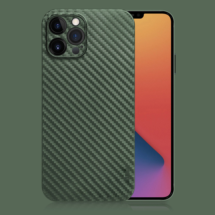 [ỐP LƯNG SIÊU MỎNG] 12 Pro Max vân Carbon Fiber hiệu Memumi
