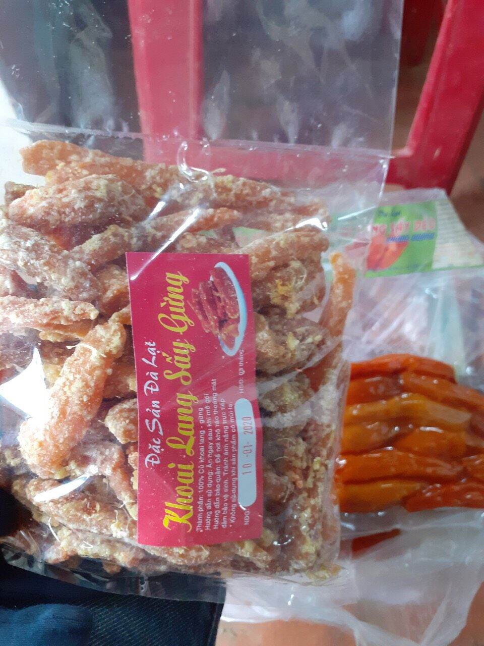 250 Gram khoai lang mật sấy gừng