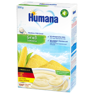 Bột ăn dặm dinh dưỡng Humana lúa mì Semolina và sữa MILK CEREAL SEMOLINA - Nhập khẩu 100% từ Đức. thumbnail