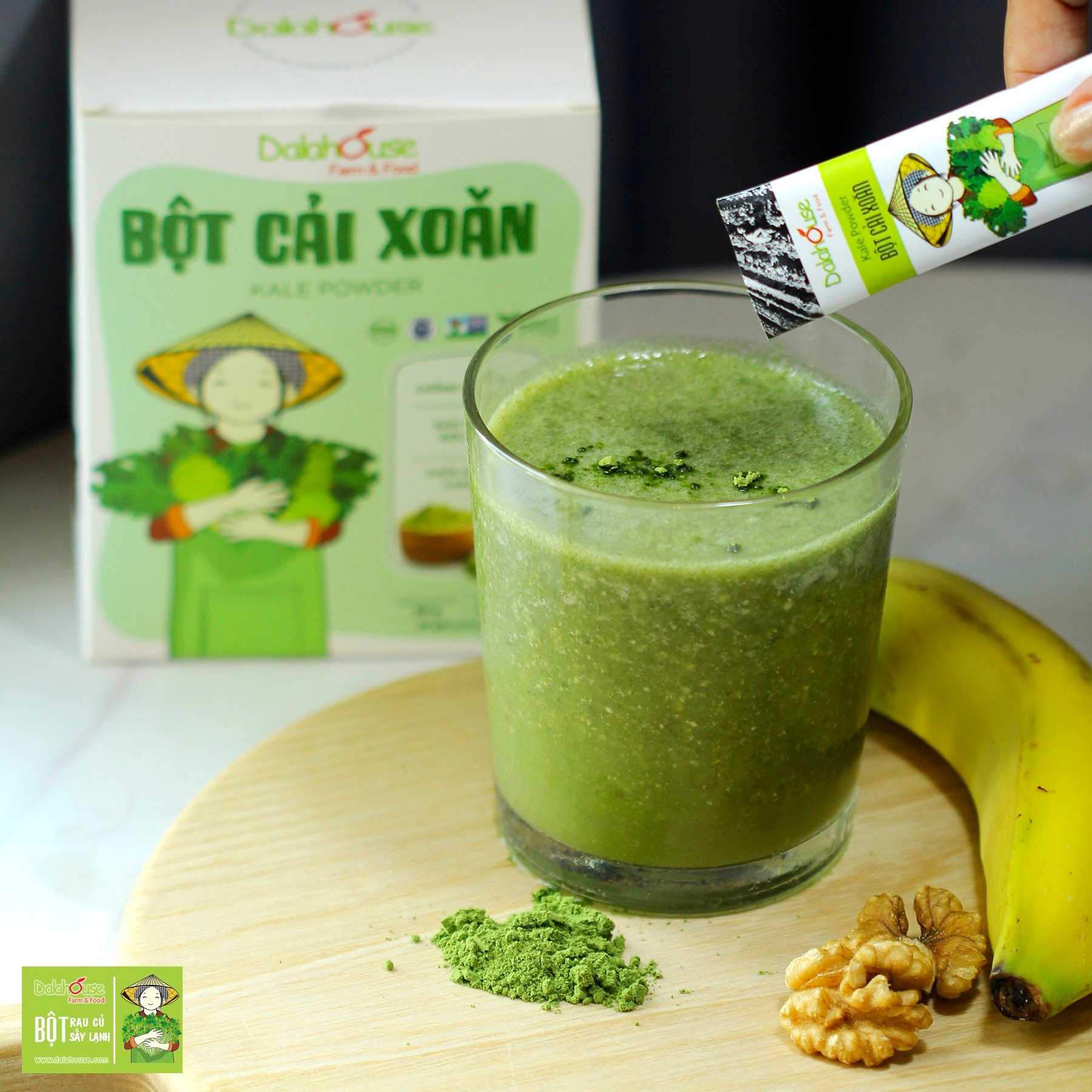 Bột cải xoăn nguyên chất Dalahouse 60gr