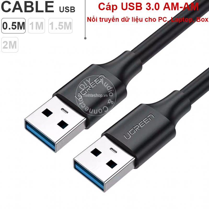 Usb 3.0 am-am ugreen us128 0.5m to 2m