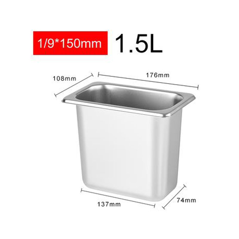 [HCM] Khay Inox Đựng Thạch Topping Trà Sữa 1/9